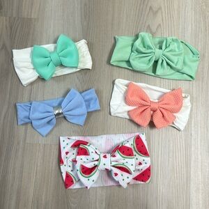 🔹Baby Girl Pastel Bow Bundle🔹